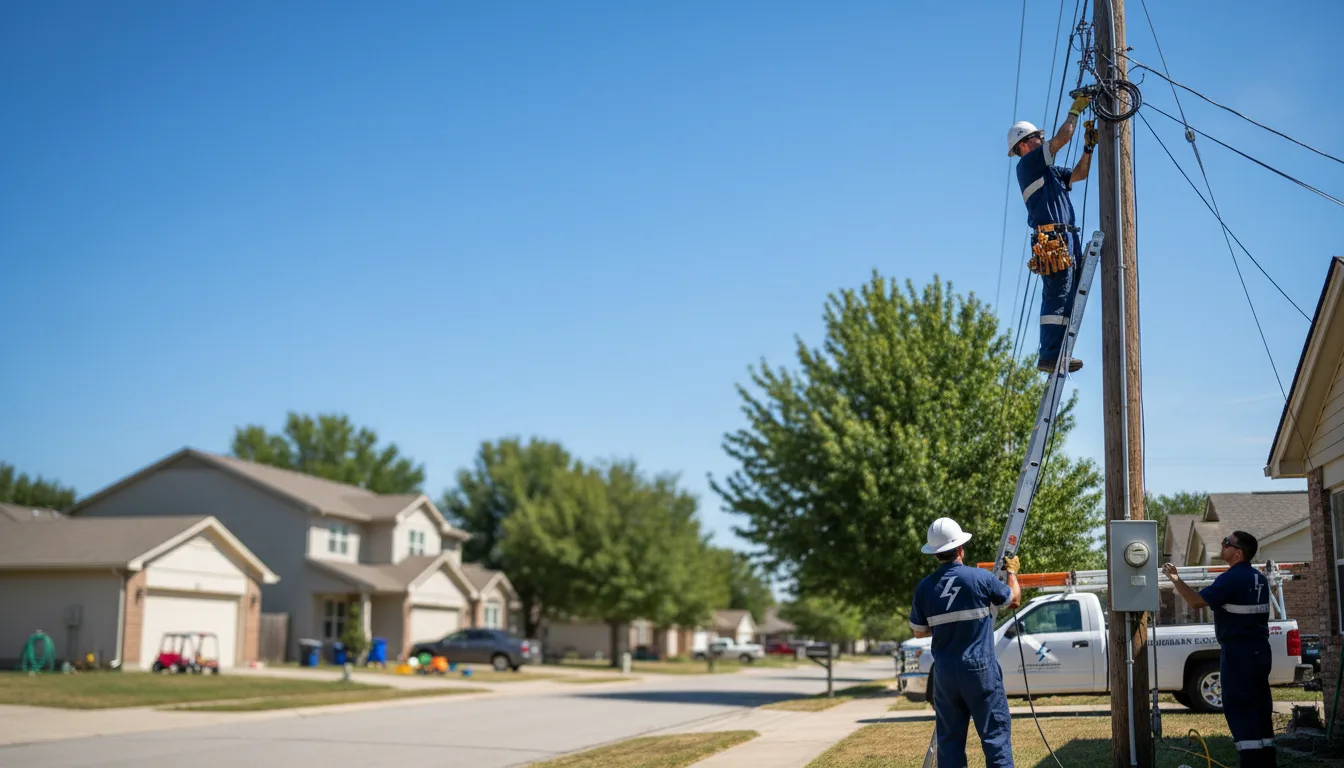 Residential electrician providing installation services in Pearblossom, CA